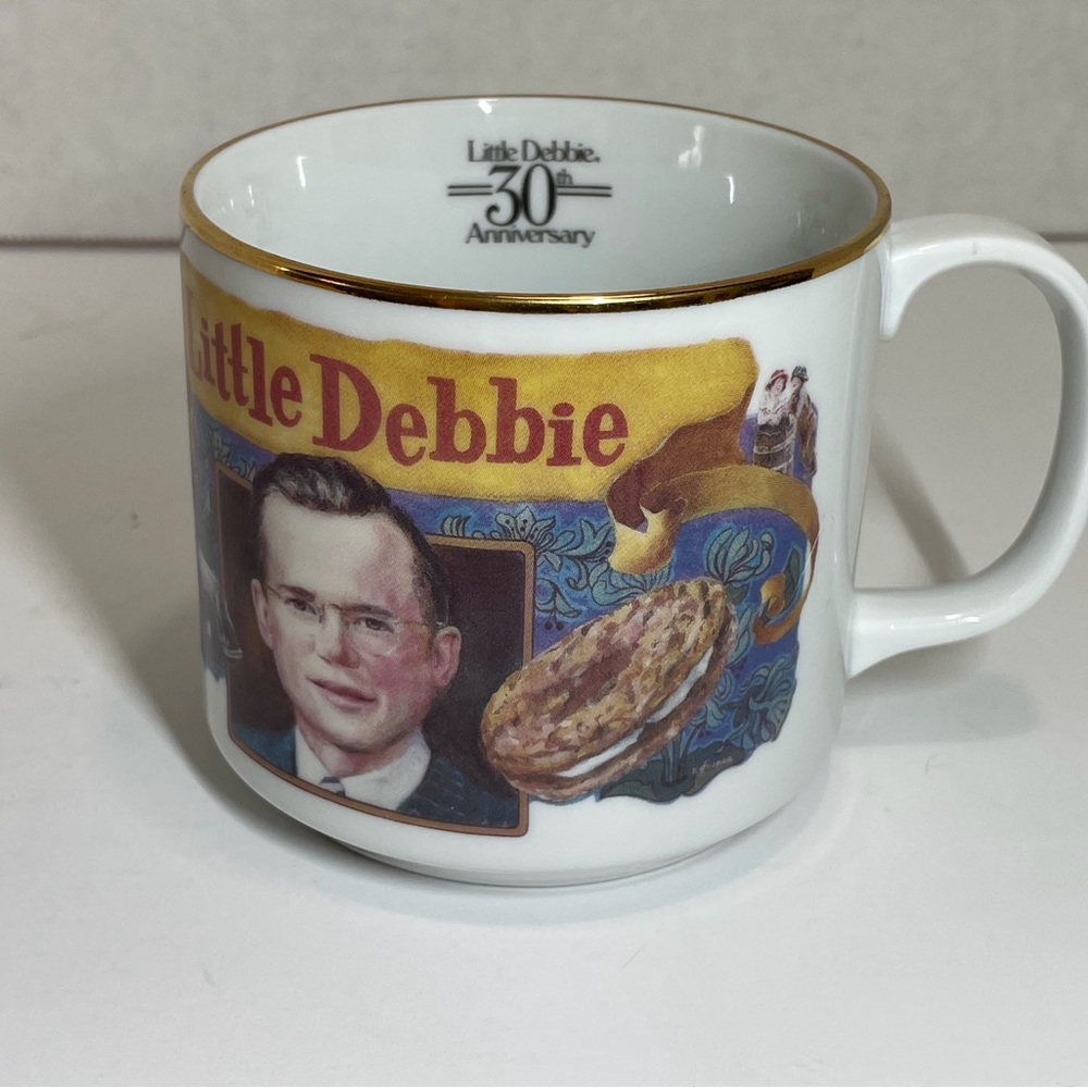 Little Debbie 30th Anniversary Mug “The Man Behind the Oatmeal Crème Pie”